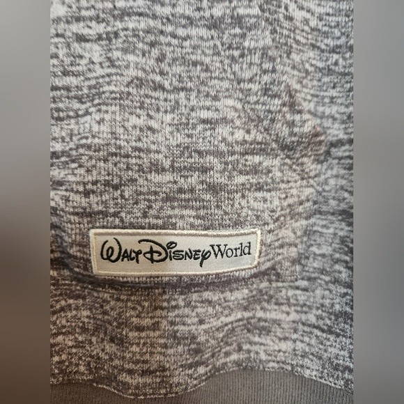 Disney Parks Retro Pullover Hoodie Sweatshirt Gray Size Large - Picture 2 of 6